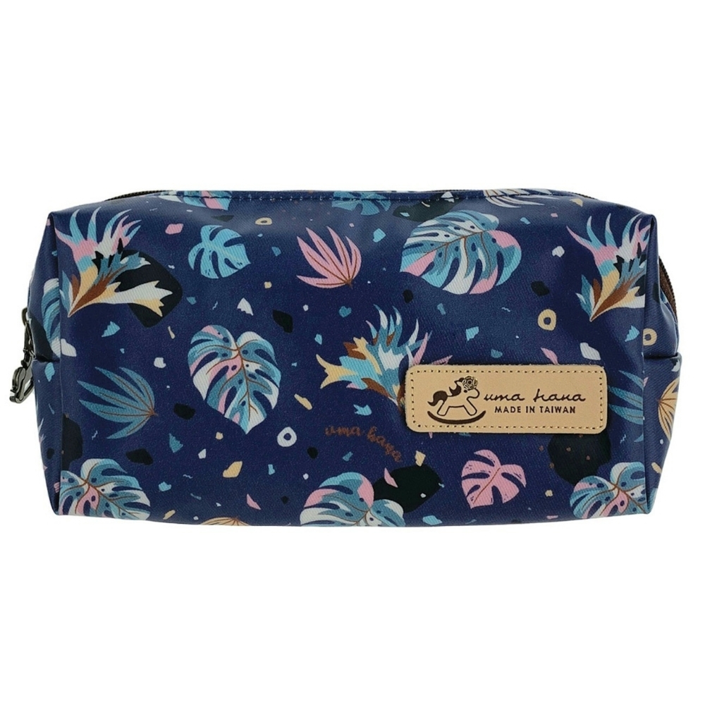 Waterproof Tropical Leaves Rectangle Makeup Cosmetic Bag